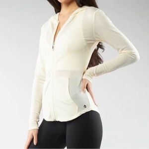 Buffbunny zip mesh jacket with hood